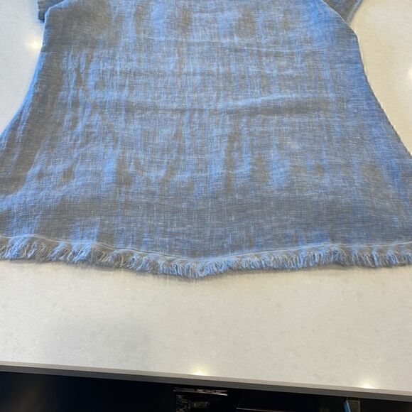 Angela Mara women’s medium shirt super nice pit to pit 20 inch. Linen cotton - Picture 7 of 7